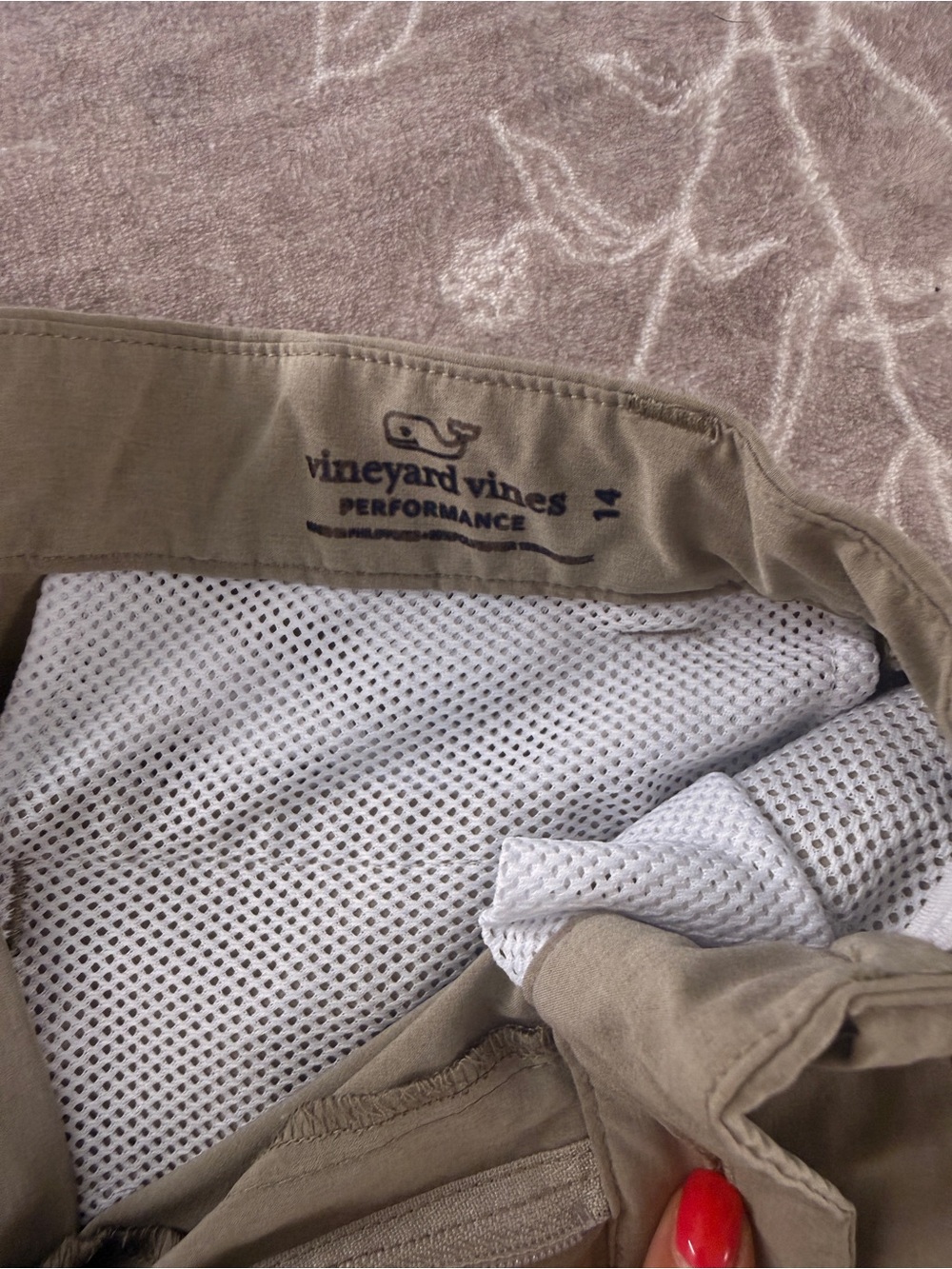 Vineyard Vines Kids Performance Pants /Tan